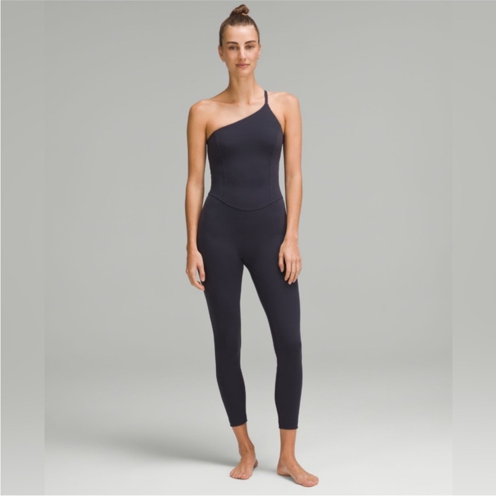 Lululemon smoothcover, one shoulder bodysuit